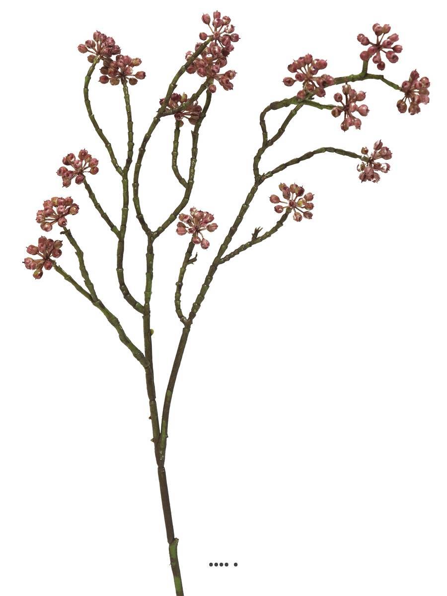 Artificielles - Minis fleurs colorées artificielles en branche, H 58 cm Pourpre - BEST - couleur: Pourpre - Imagen 2