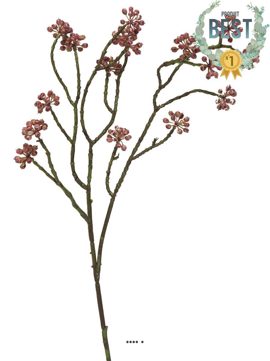 Artificielles - Minis fleurs colorées artificielles en branche, H 58 cm Pourpre - BEST - couleur: Pourpre - Imagen 1