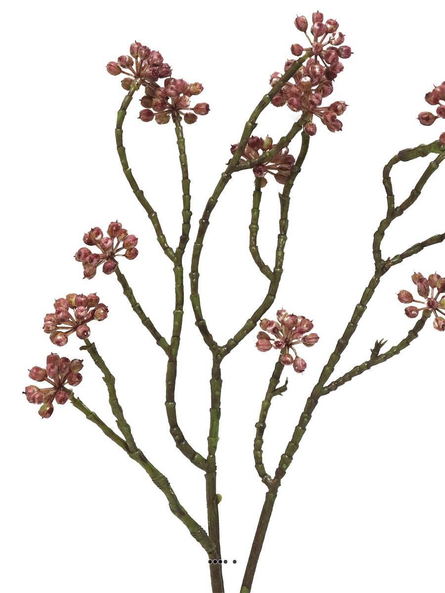 Artificielles - Minis fleurs colorées artificielles en branche, H 58 cm Pourpre - BEST - couleur: Pourpre - Imagen 3