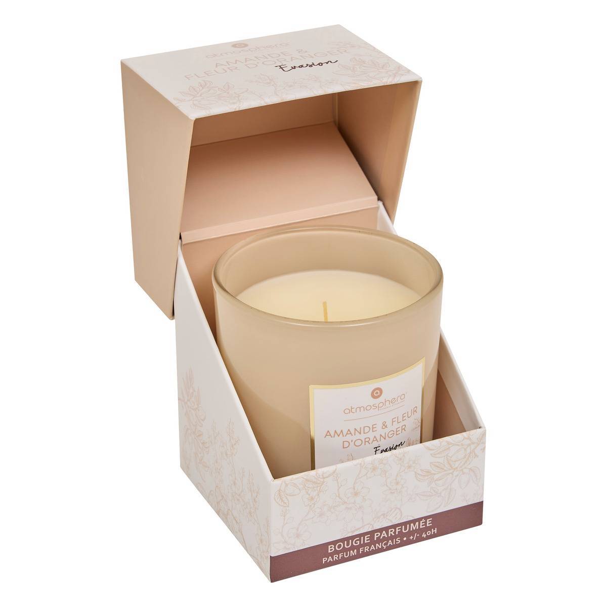Atmosphera - Bougie parfumée Maël 190g pot verre fleur d'oranger - Atmosphera Créateur d'intérieur - Imagen 4
