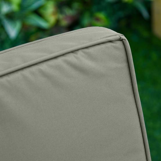 Ensemble de 2 coussins d'assise, 56 x 52 cm, housse en tissu avec fermeture éclair, épaisseur 7 cm, lavable, gris foncé - Image 9
