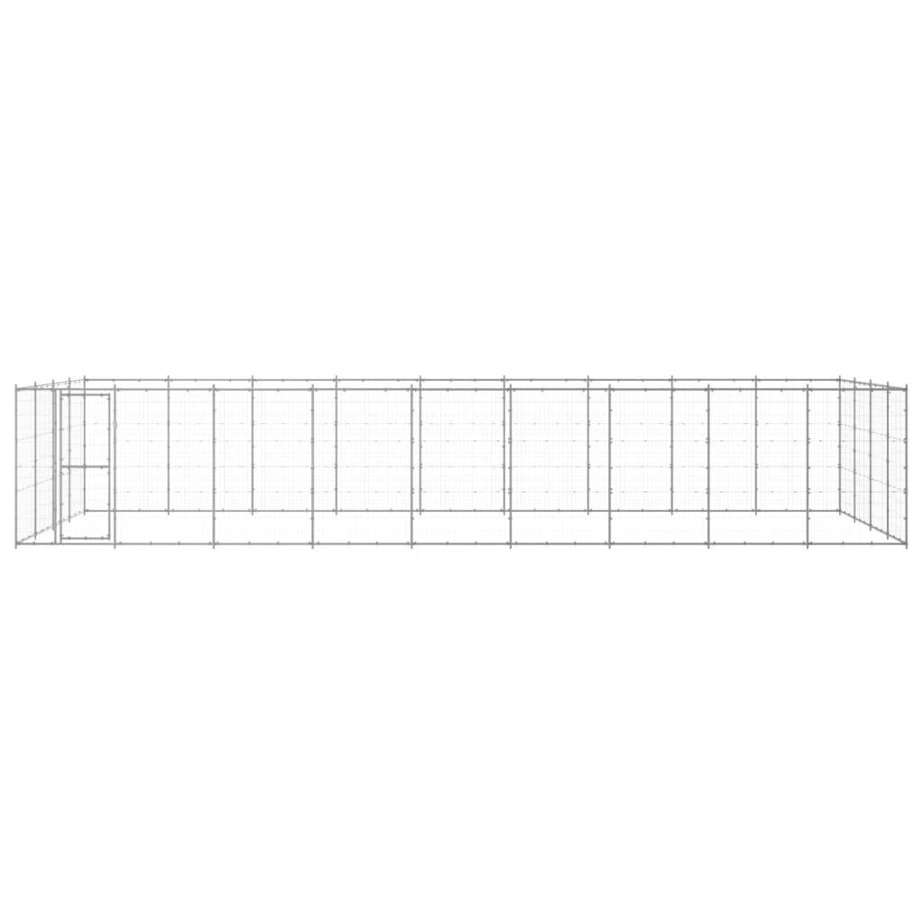 Vidaxl - Chenil extérieur Acier galvanisé 43,56 m² vidaXL 3082321 - Imagen 2