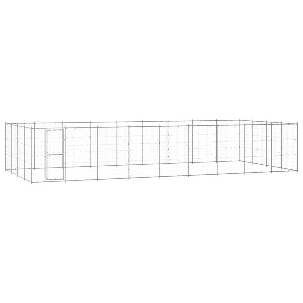 Vidaxl - Chenil extérieur Acier galvanisé 43,56 m² vidaXL 3082321 - Imagen 1
