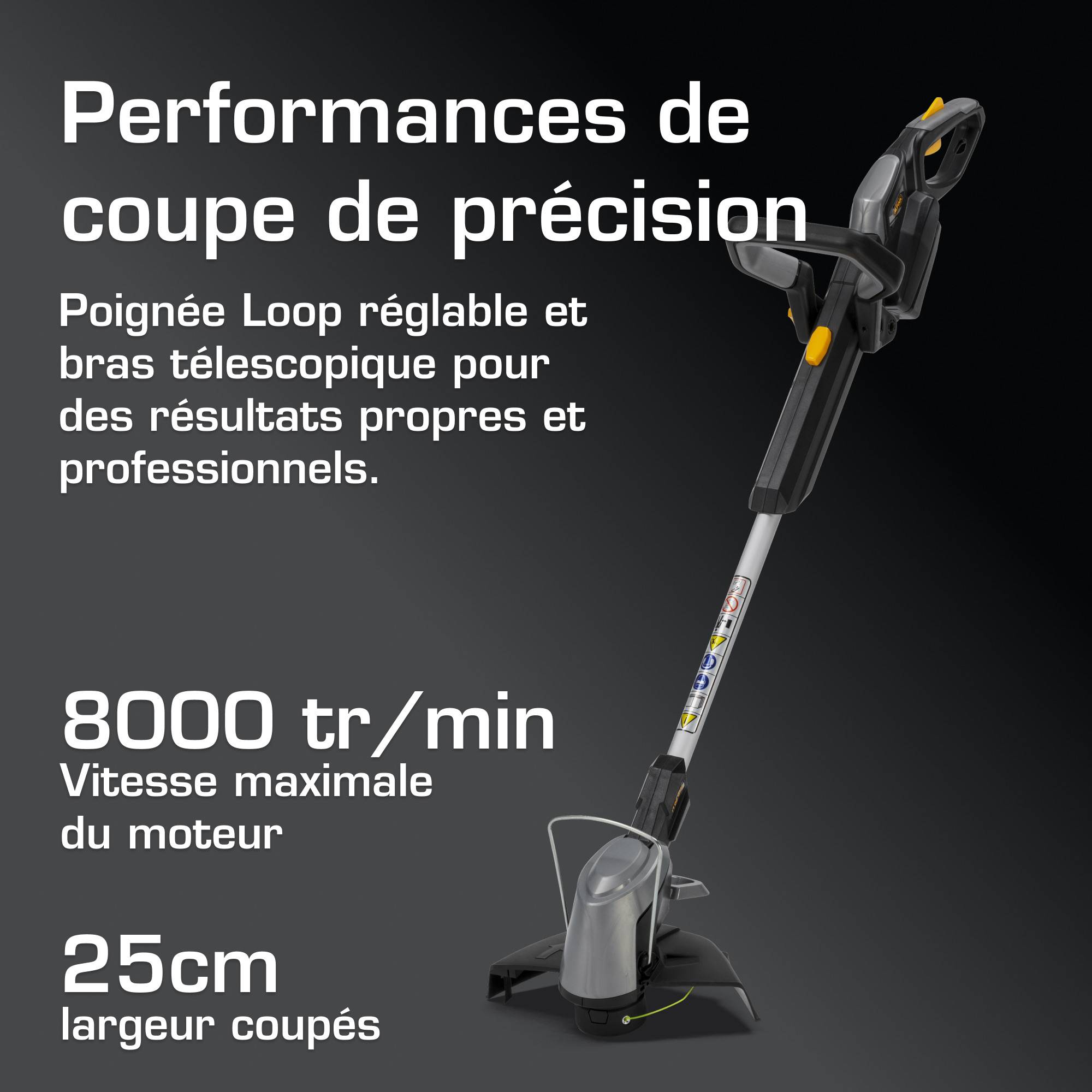 Alpina - Coupe-bordures sans fil ATR 20 Li K, 20V, tête réglable, batterie et chargeur inclus - ALPINA - Imagen 5