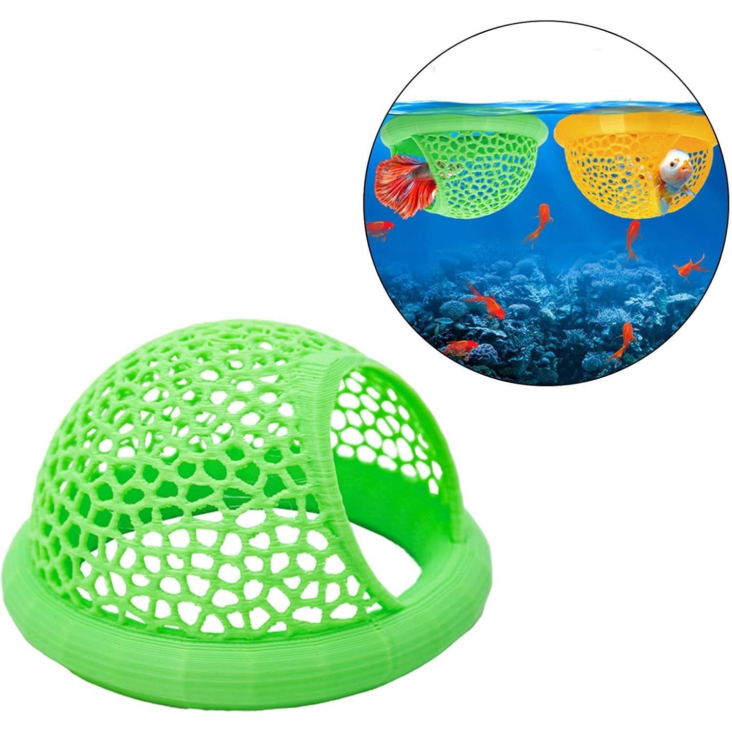 Abri Flottant Naturel pour Poisson d'Aquarium DtopbuyAge - Image 5