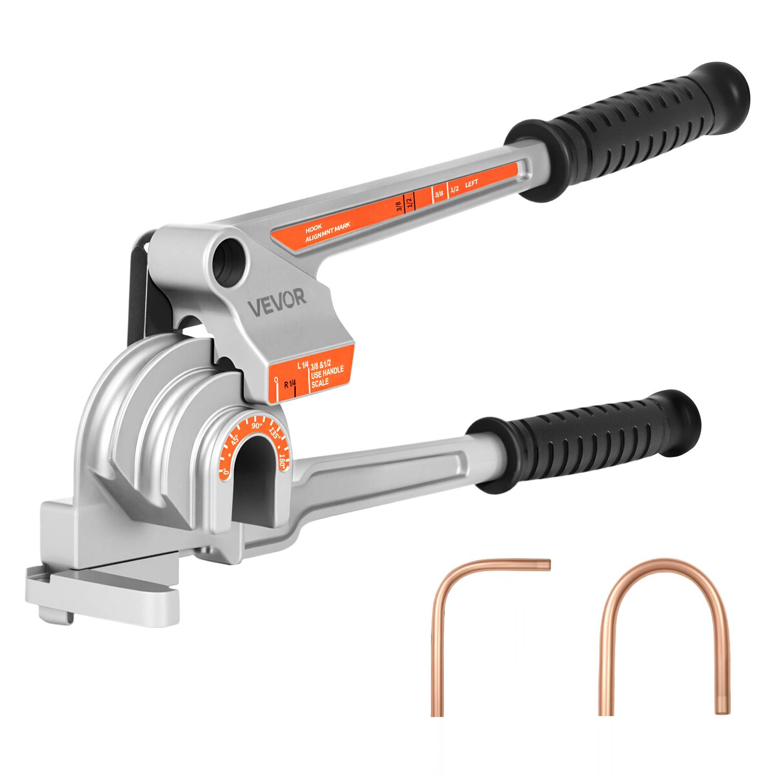 Vevor - VEVOR Cintreuse de tubes 3 en 1 6,35/9,5/12,7 mm, cintrage 0–180° pour cuivre, aluminium, acier inox, portable. - Image 1