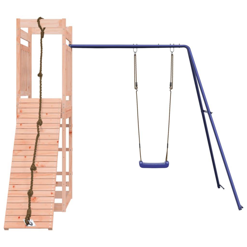 Helloshop26 - Aire de jeux d'extérieur balançoires toboggan portiques robuste jeux jardin 243 x 256 x 207 cm bois massif de douglas - Imagen 2