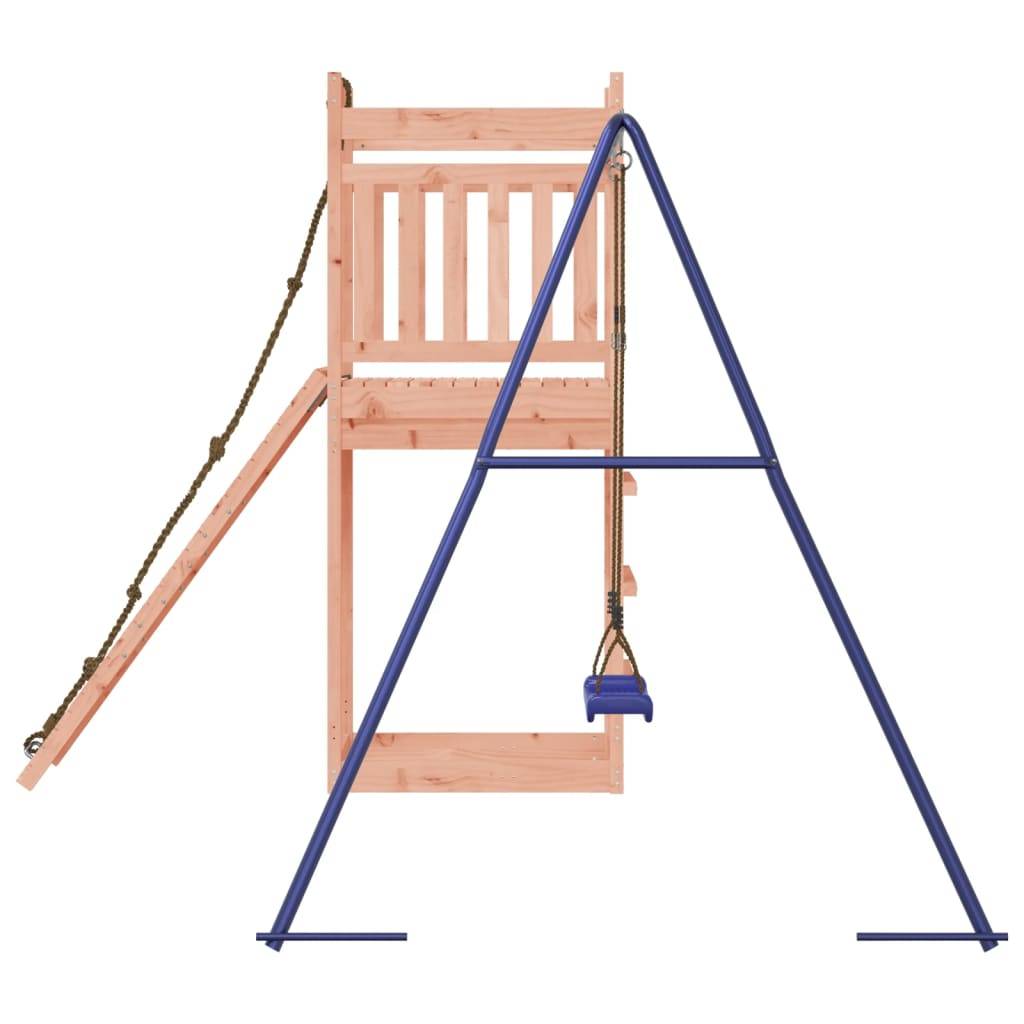 Helloshop26 - Aire de jeux d'extérieur balançoires toboggan portiques robuste jeux jardin 243 x 256 x 207 cm bois massif de douglas - Imagen 5