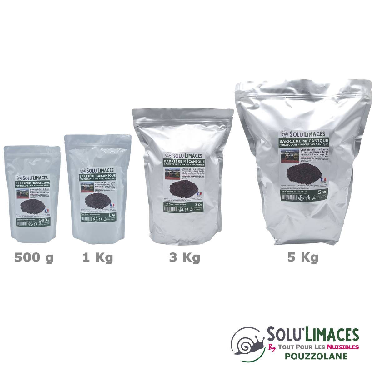 SOLU'LIMACES - POUZZOLANE 5 kg - Barrière Anti Limaces, Escargots et autres gasteropodes - Image 6