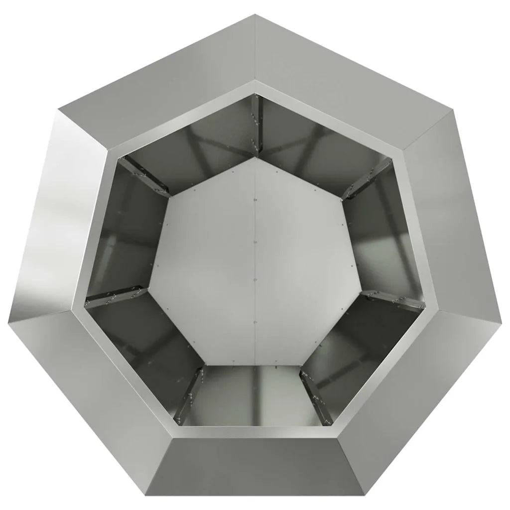 Helloshop26 - Jardinière rectangulaire 100 x 100 x 80 cm design extérieur pratique moderne en acier galvanisé argent - Image 3