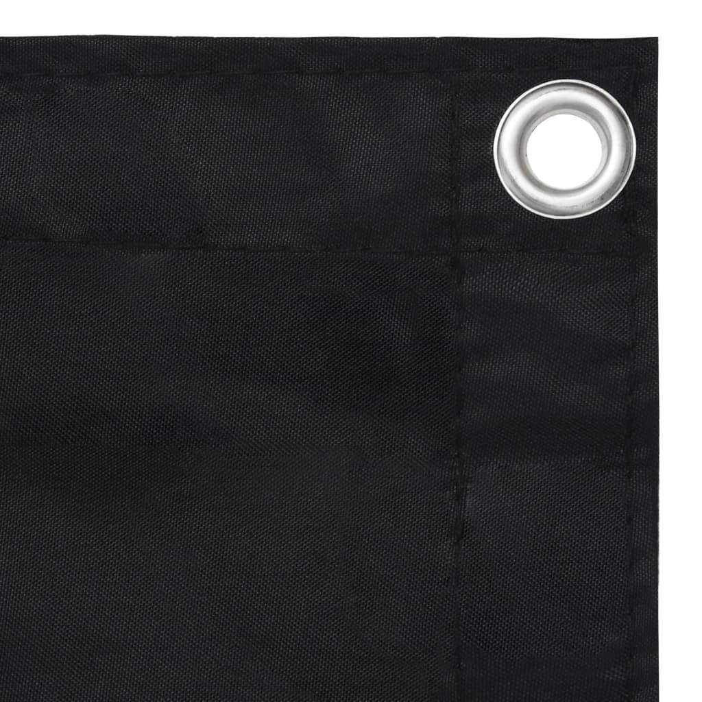 Écran de balcon brise pare vue protection confidentialité 90 x 400 cm tissu oxford noir - Image 3