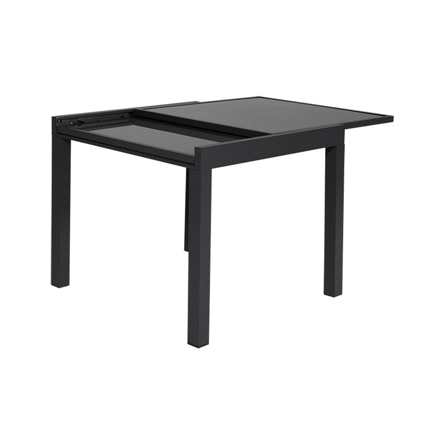 Happy Garden - Salon de jardin LAMPEDUSA extensible en textilène gris 8 places - aluminium anthracite - HAPPY GARDEN - Imagen 5