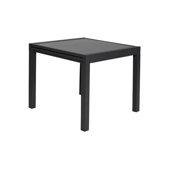 Happy Garden - Salon de jardin LAMPEDUSA extensible en textilène gris 8 places - aluminium anthracite - HAPPY GARDEN - Imagen 4