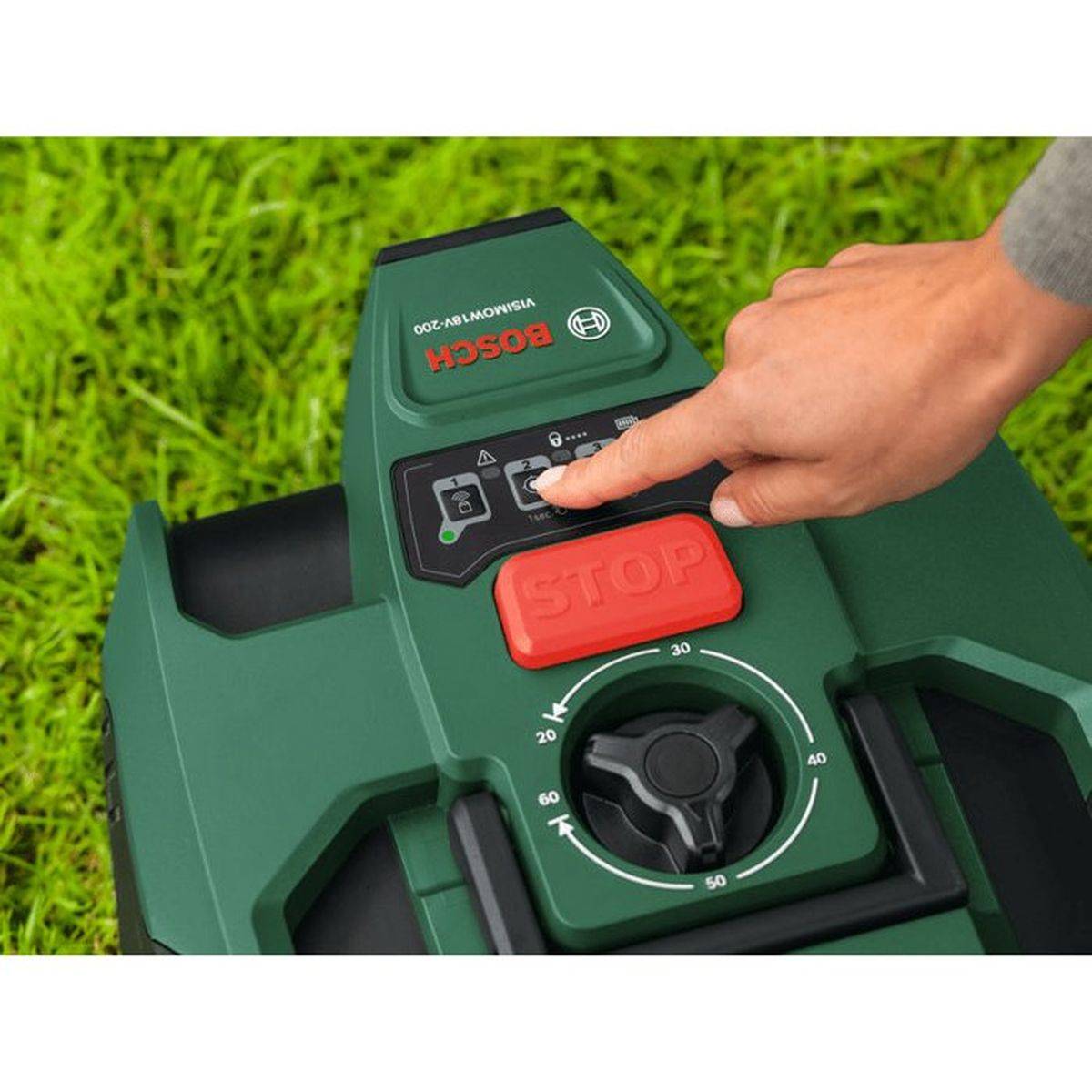 Bosch - Robot tondeuse sans fil Bosch VISIMOW18V-200, kit 18 V 5 Ah, coupe 18 cm, jusqu’à 200 m² - BOSCH - Image 6