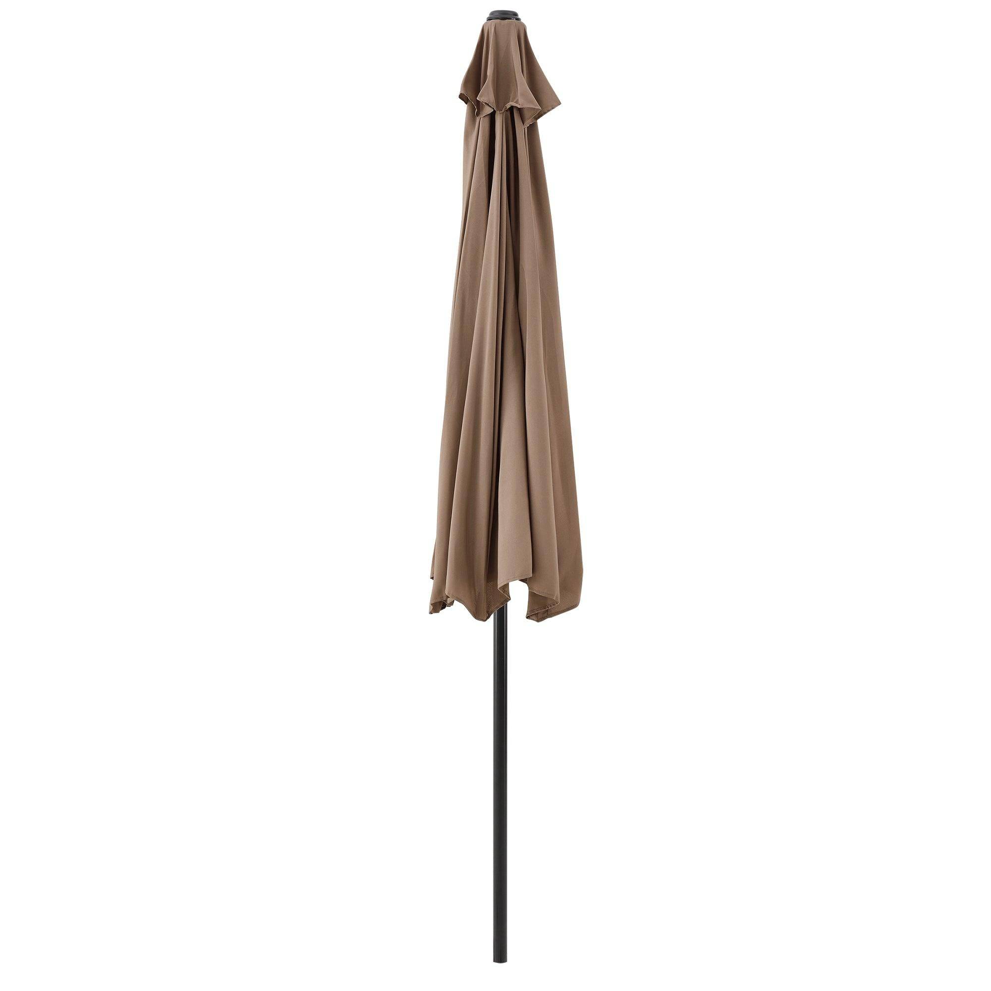 Helloshop26 - Demi-parasol sur terrasse sur balcon polyester 300cm x 150cm x 230 cm beige - Imagen 2