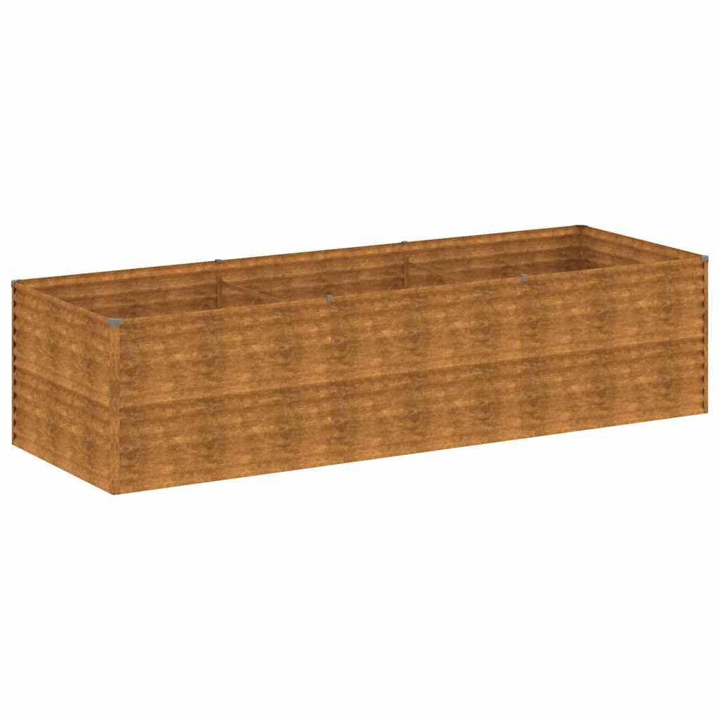 ComfortXL - Grand carré potager en acier Corten 290x100cm pour jardin potager – ComfortXL Outdoor Living - Image 2