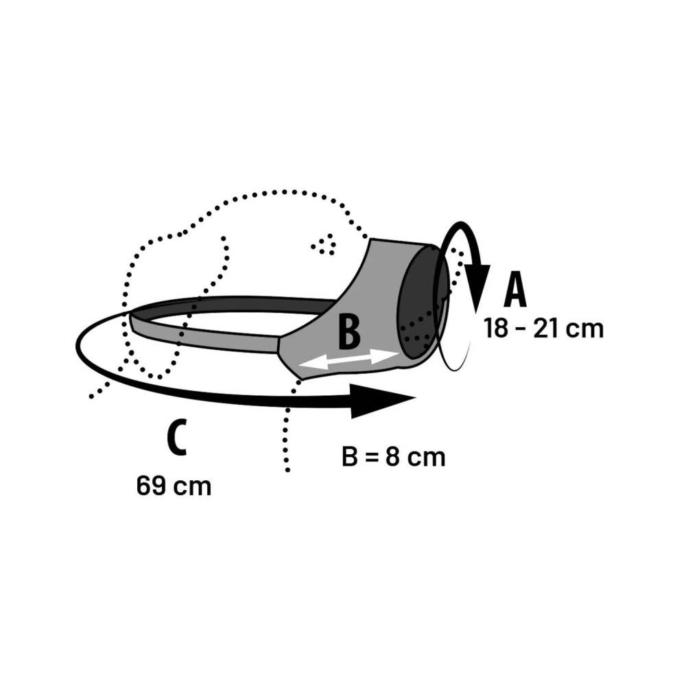 Muselière noir en nylon doux taille M pour chien - Imagen 2