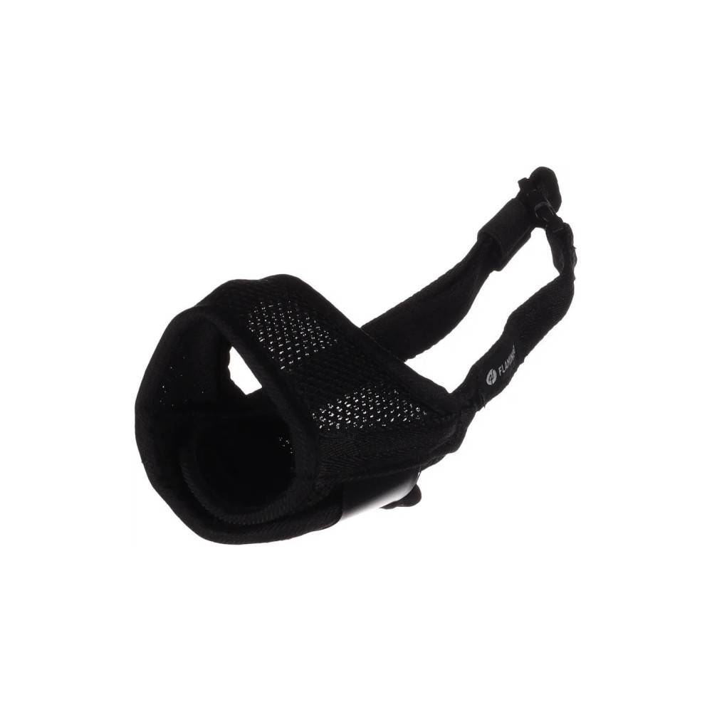 Muselière noir en nylon doux taille M pour chien - Imagen 1
