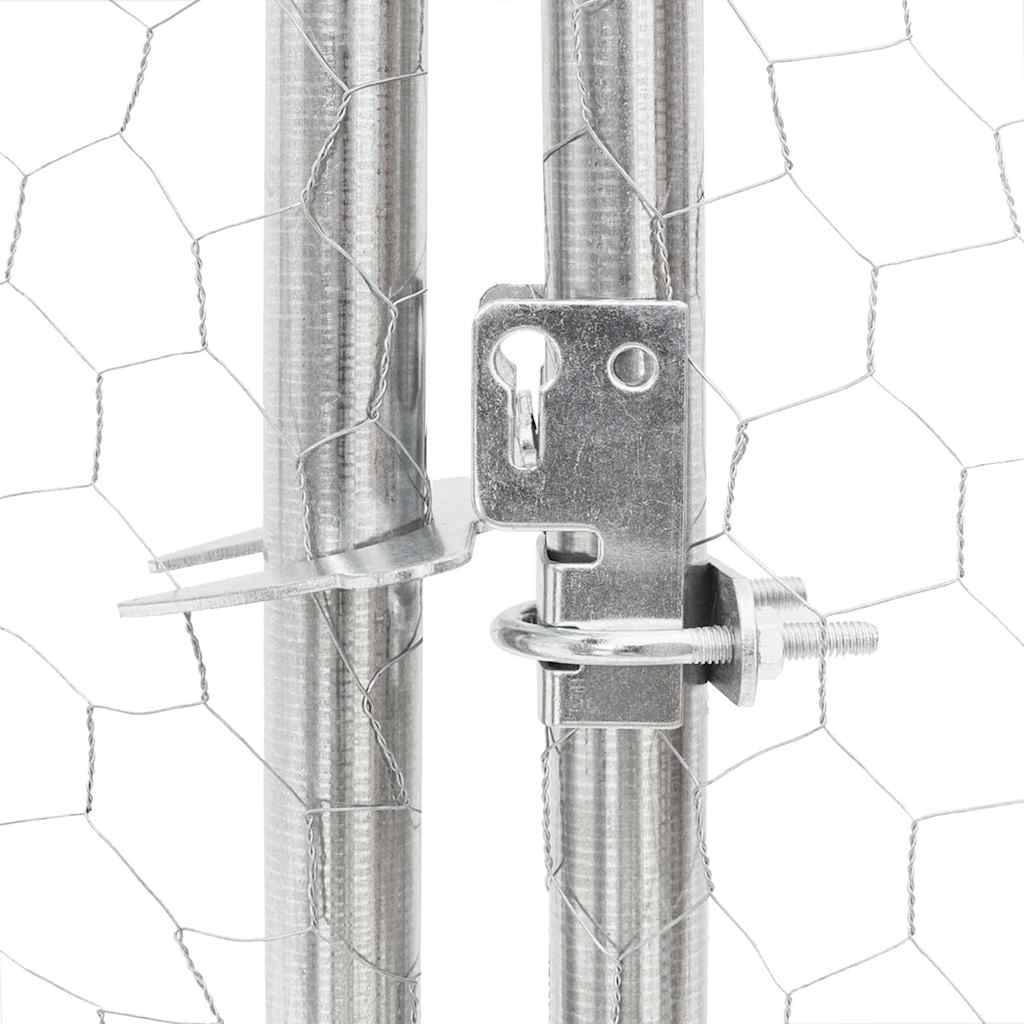 Chenil extérieur pour chien en acier galvanisé avec abri 8x2x1,5 m – ComfortXL Pet Living - Image 7