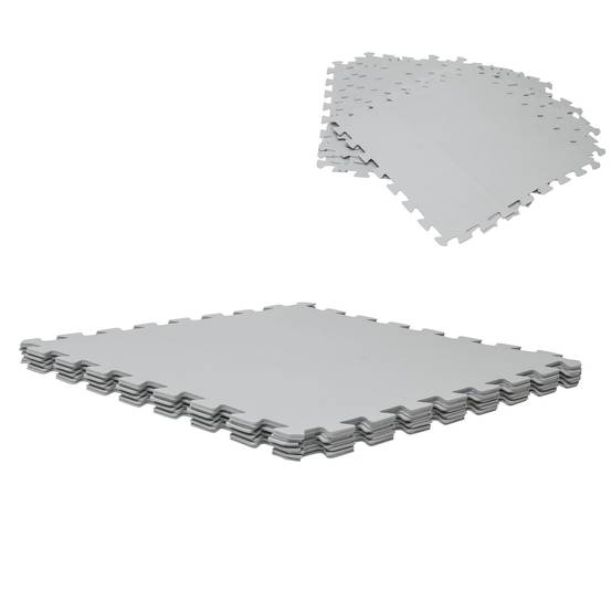 Dalle pour piscine grise 50x50cm 3mm épaisseur 9 pièces WERKA PRO - Image 1