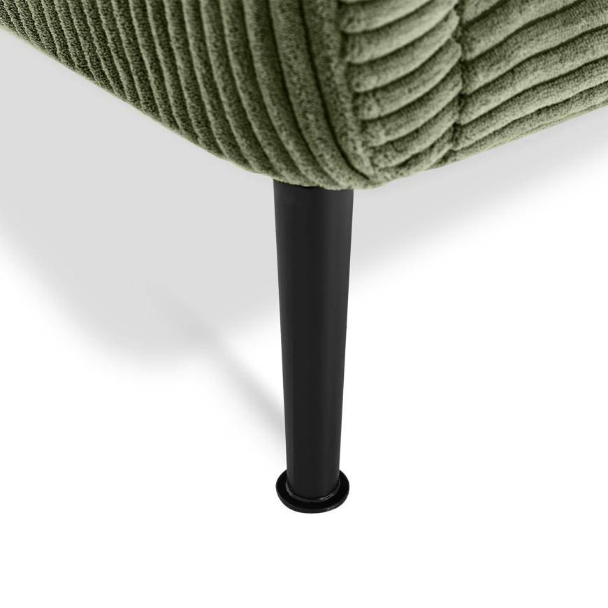 Sicaan Fauteuil design EMMA velours côtelé vert sauge - Image 7