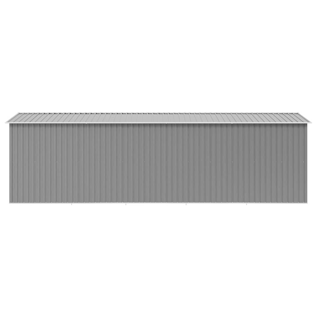 PANGIVO - Abri de jardin avec double porte coulissante - Acier galvanisé gris - 257x580x181 cm - Surface au sol 13,87m² - PANGIVO - Image 7