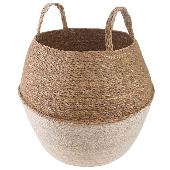 PANGIVO - Pot de plante herbe de mer blanc 32 x 32 x 32 cm - PANGIVO - Image 1