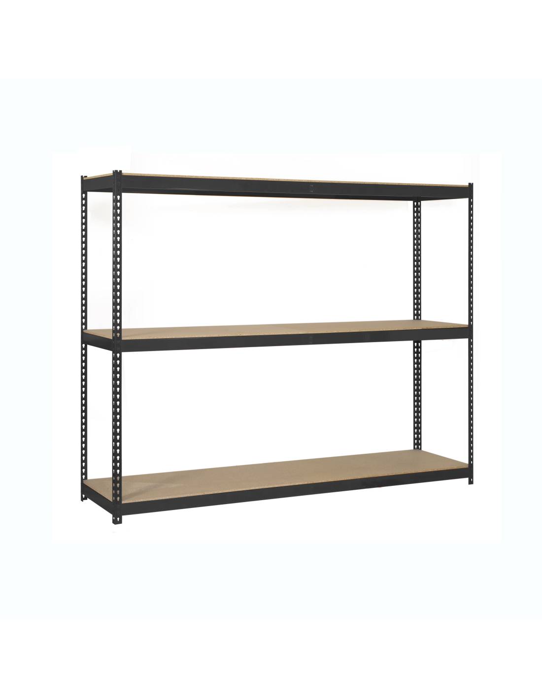 SIMONRACK - Etagère Sans Vis Ecoforte 1506-3 Chipboard Antracite/bois Antracite/bois 2000x1500x600 - Simonrack