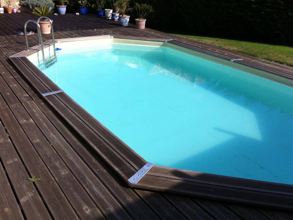 Ubbink - Piscine bois Océa 6,10 x 4,00 x 1,30 m - Liner beige - Ubbink - Imagen 2