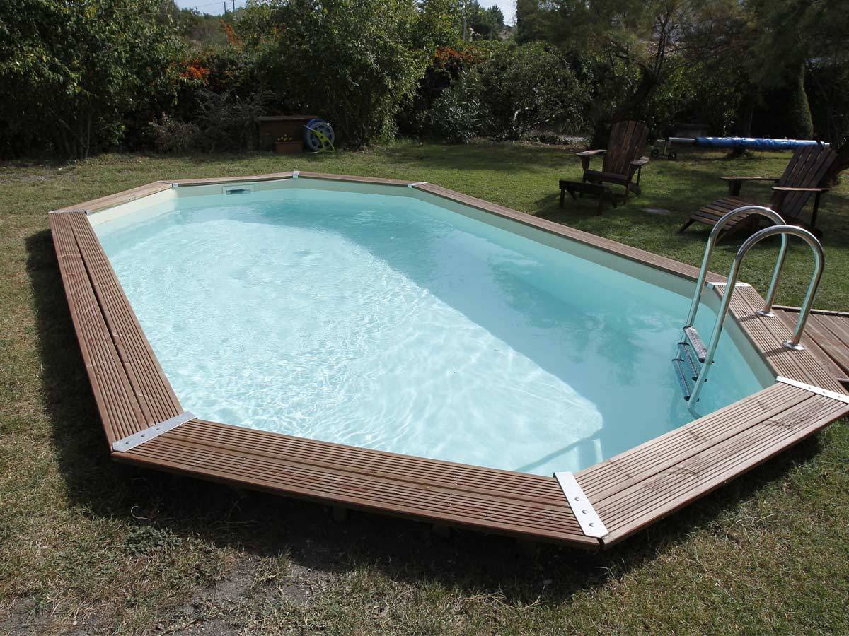 Ubbink - Piscine bois Océa 6,10 x 4,00 x 1,30 m - Liner beige - Ubbink - Imagen 3