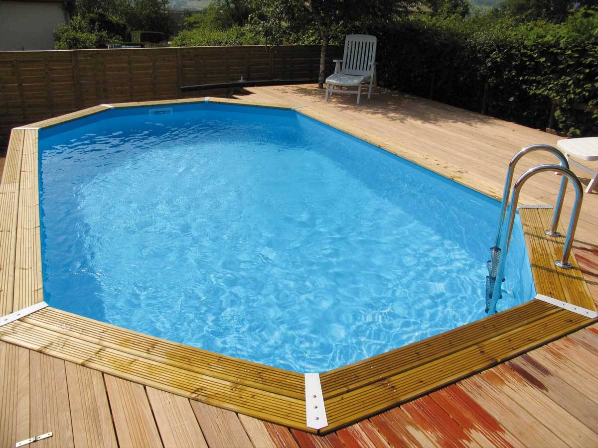 Ubbink - Piscine bois Océa 6,10 x 4,00 x 1,30 m - Liner beige - Ubbink - Imagen 1