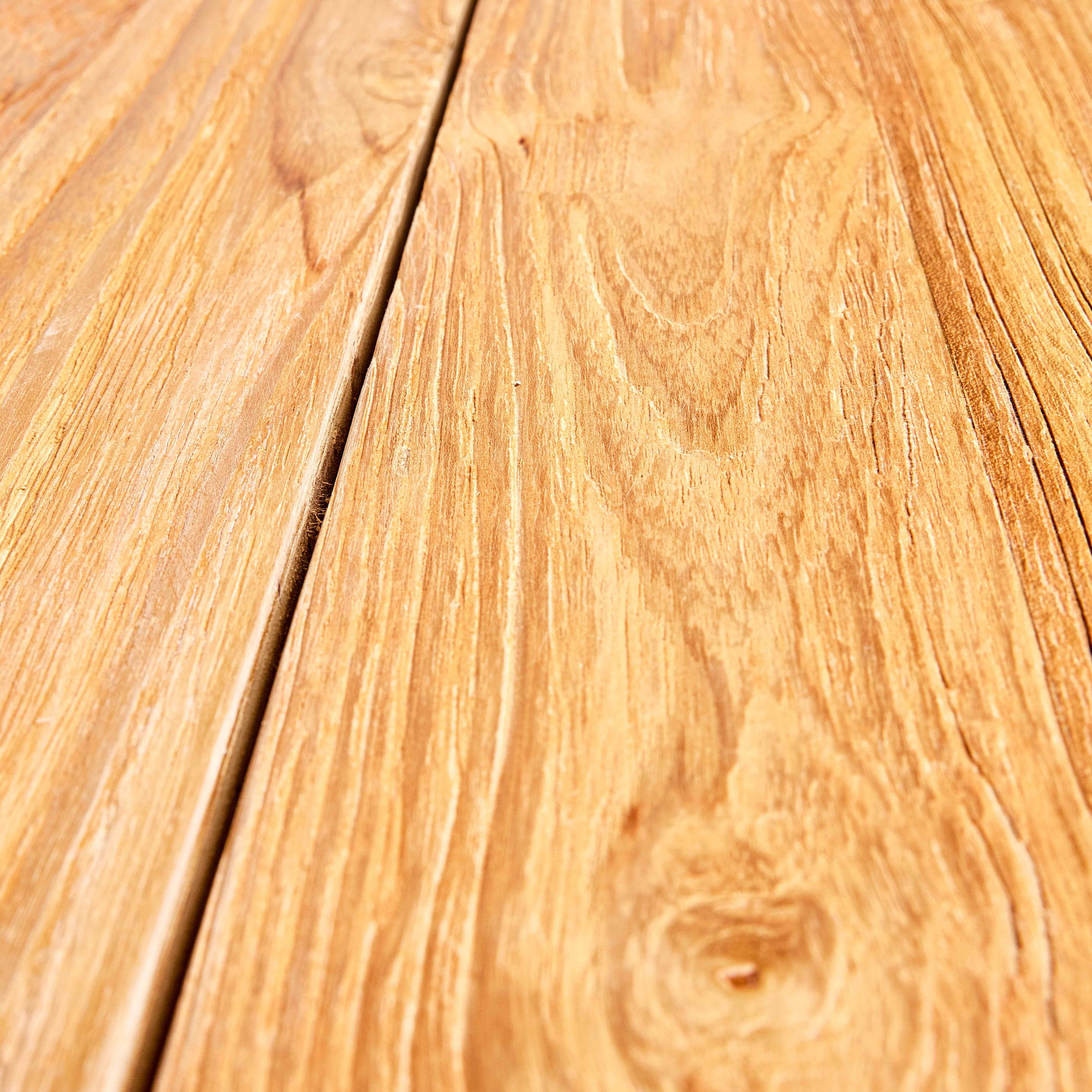 Oviala - Table de terrasse en teck massif recyclé 240 cm - Oviala - Imagen 5
