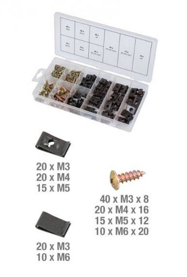 Assortiment de vis et d'écrous cage KS TOOLS - 170 pièces - 970.0530 - Imagen 1