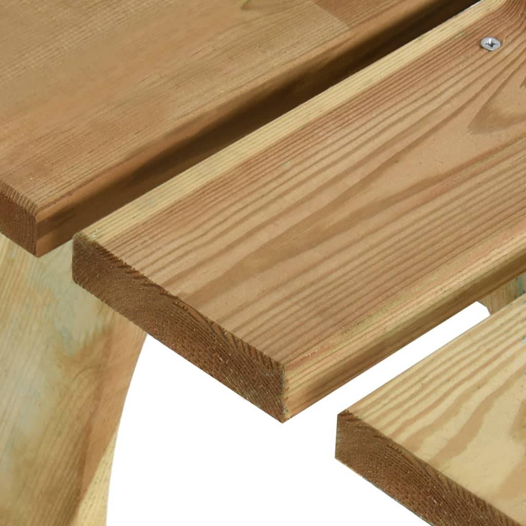 Helloshop26 - Banc de jardin meuble de patio d'extérieur terrasse 160 x 60 x 86 cm bois de pin imprégné - Imagen 5