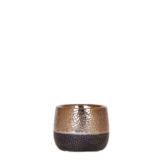 Pot Elite en cuivre brillant - céramique luxueuse- La Green Touch - Image 1