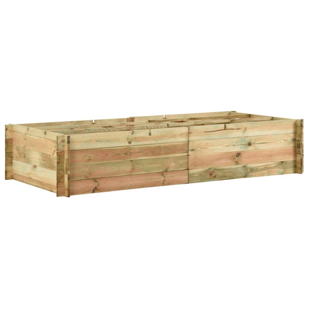 Vidaxl - Jardinière pour légumes Bois de pin imprégné 197x100x40 cm vidaXL 43345 - Imagen 1