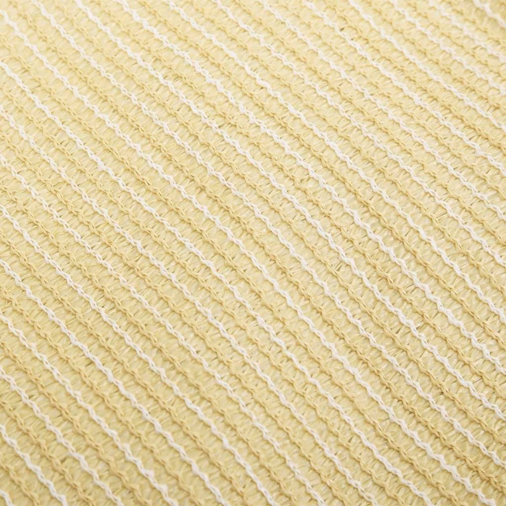 Voile d'ombrage parasol en PEHD carré 3,6 x 3,6 m beige - Imagen 2