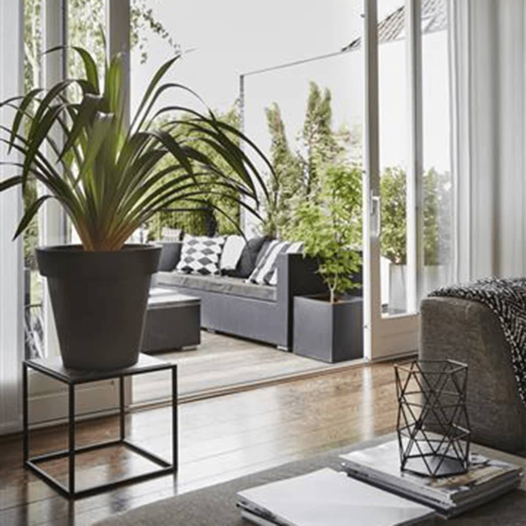 Jardinière - Bac à fleurs - Pot de fleurs Urban Smooth carré 50x50x50 cm noir KBL904 - Image 3