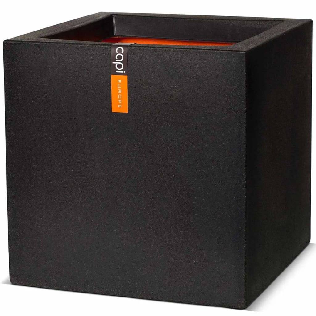 Jardinière - Bac à fleurs - Pot de fleurs Urban Smooth carré 50x50x50 cm noir KBL904 - Image 2