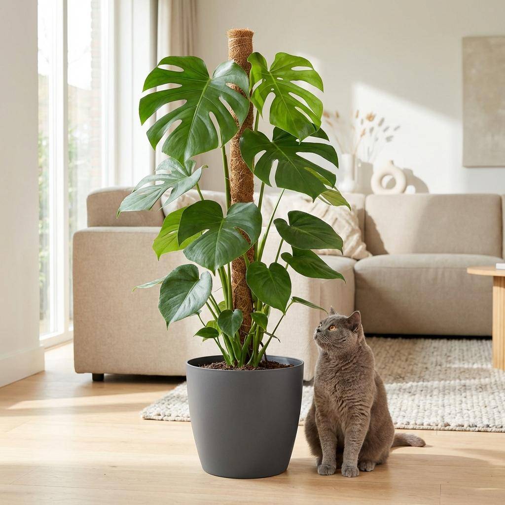 La Green Touch - Monstera Deliciosa Sur Tuteur - H90cm - Image 6