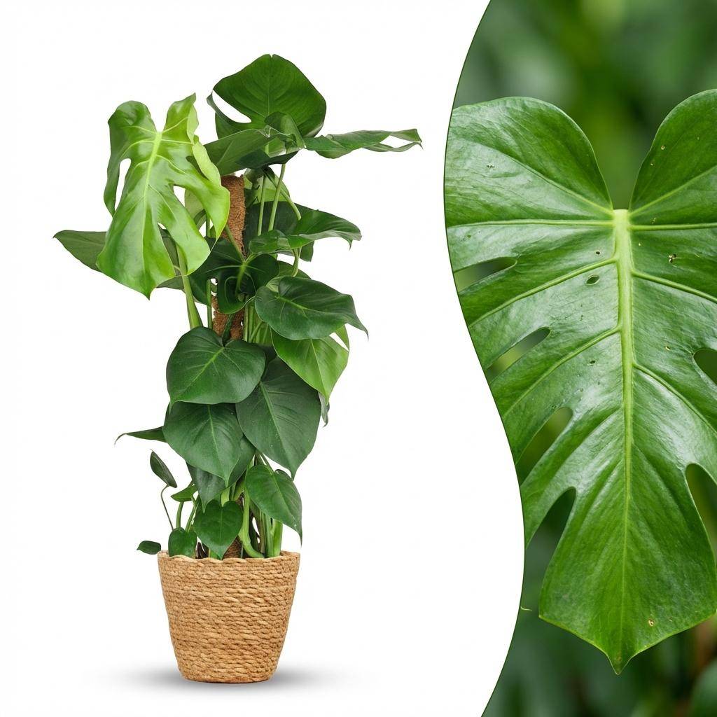 Monstera Deliciosa Sur Tuteur - H90cm - Image 3