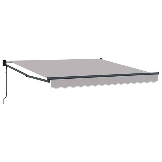 Vidaxl - Auvent Gris clair 350 x 250 cm Polyester et métal vidaXL 3330386 - Imagen 2