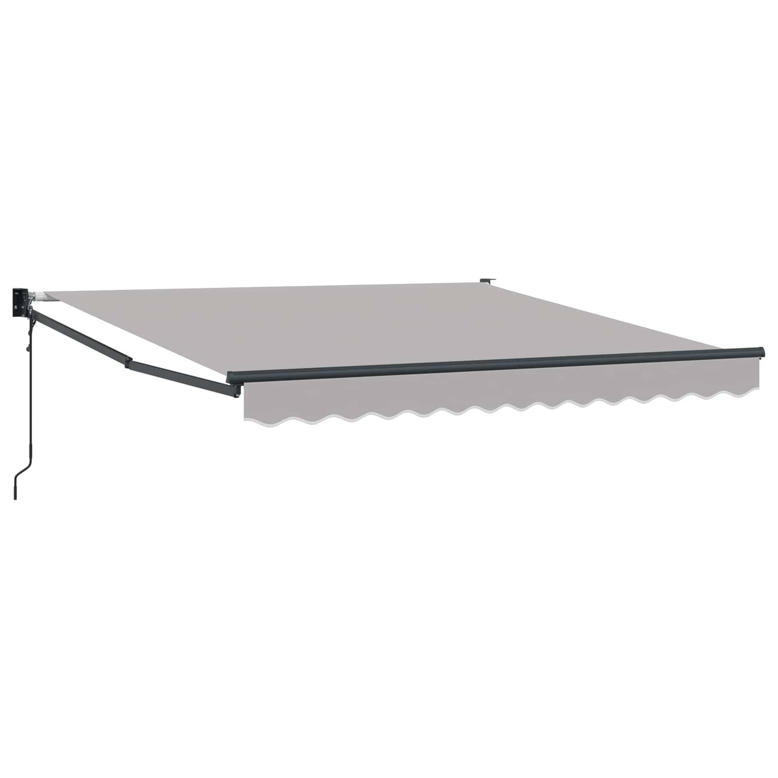 Vidaxl - Auvent Gris clair 350 x 250 cm Polyester et métal vidaXL 3330386 - Imagen 2