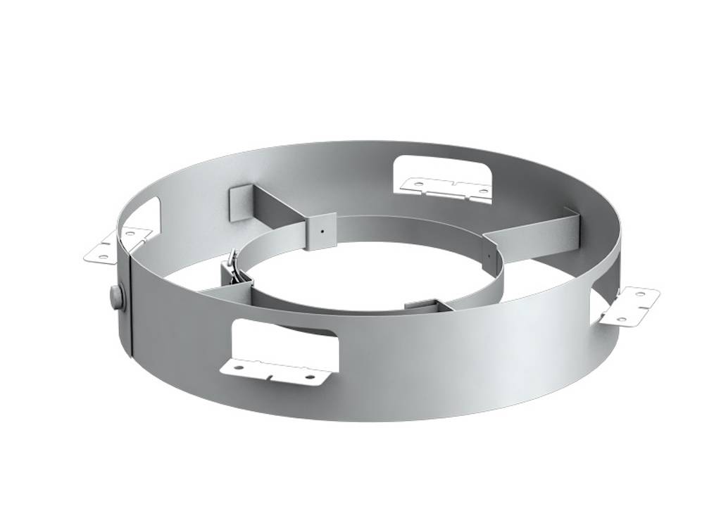 Bride de distance de sécurité - Ø130/190 mm - pour conduit flexible isolé Vela - Inox galvanisé