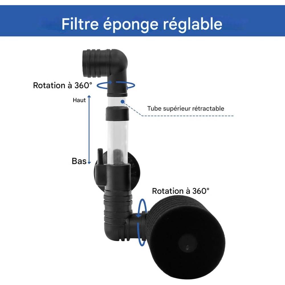Lot de 2 filtres éponge pour aquarium - Lytech - Image 2