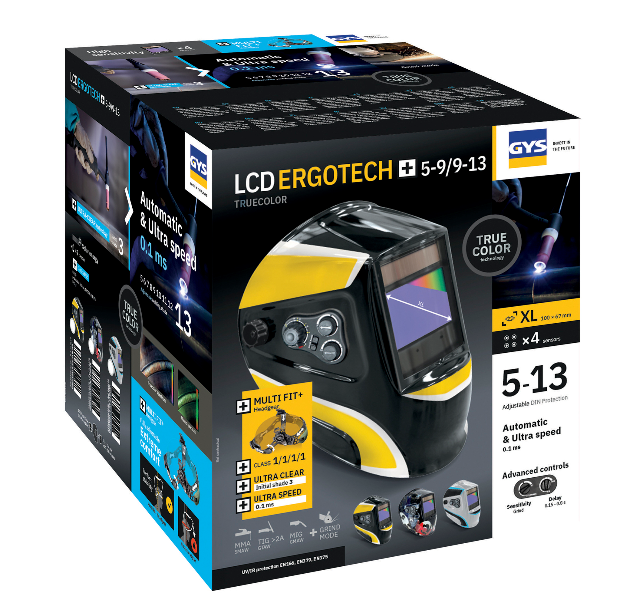 Masque LCD Ergotech+ 5/9-9/13 GYS Black True color - 068667 - Image 2