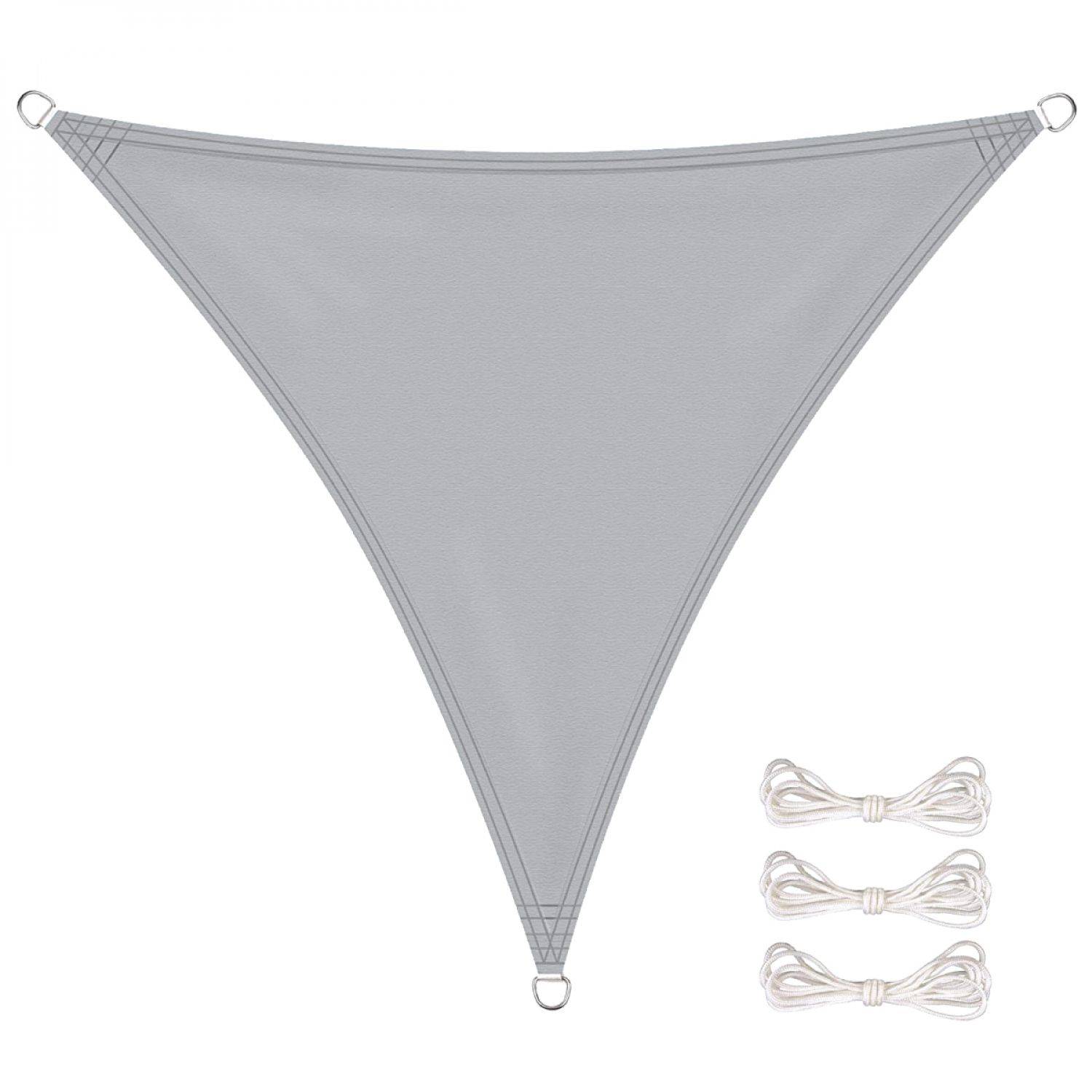 Linxor - Voile d'ombrage triangulaire imperméable et anti-UV - 3 x 3 x 3 m - Gris - Linxor - Imagen 1