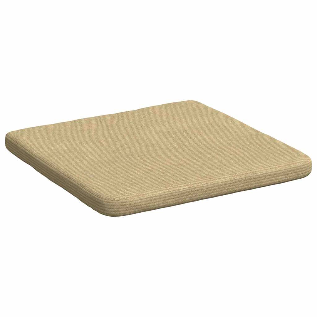 Coussins de Chaise Velours Côtelé Lot de 4 Mousse Déhoussables pour Maison Vert Gris 40x40x3 cm – ComfortXL Outdoor Living - Image 5