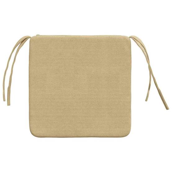 Coussins de Chaise Velours Côtelé Lot de 4 Mousse Déhoussables pour Maison Vert Gris 40x40x3 cm – ComfortXL Outdoor Living - Image 7