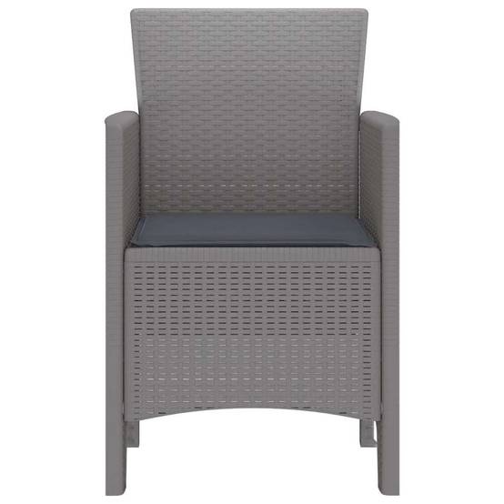 PANGIVO - Chaise de jardins polypropylène gris clair 53 x 49 x 85 cm, Poids :24.7kg - PANGIVO - Image 6